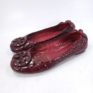 Tory Burch Burgundy Flats